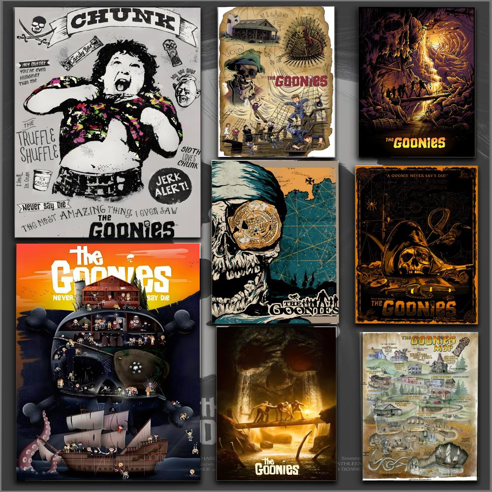 Home Decor Kit - โปสเตอร์ภาพยนตร์ The Goonies สุดคลาสสิก ความคมชัดระดับ HD