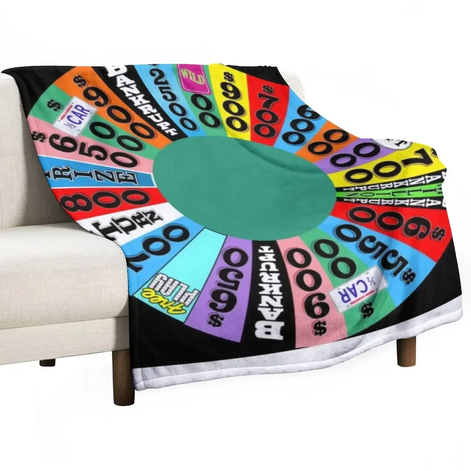 Home Decor On Wheels - วงล้อรางวัลพร้อมจำนวนเงิน ผ้าห่มนุ่มสำหรับเดินทาง ตกแต่งโซฟา ผ้าห่มนุ่มสำหรับเด็ก ผ้าห่มลายสก็อตสำหรับโซฟาและเตียง