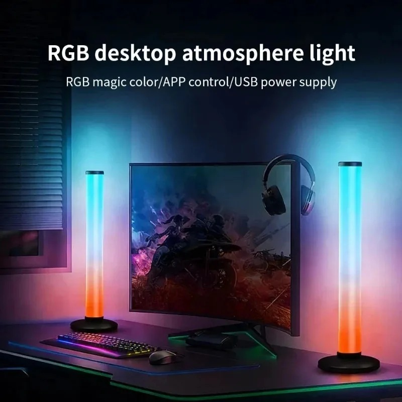 Home Decor Tv - แถบไฟ LED RGB ใช้พลังงานผ่าน USB, ไฟตกแต่งสำหรับสมาร์ททีวีพร้อมรีโมทคอนโทรลผ่านแอปพลิเคชันบลูทูธ,