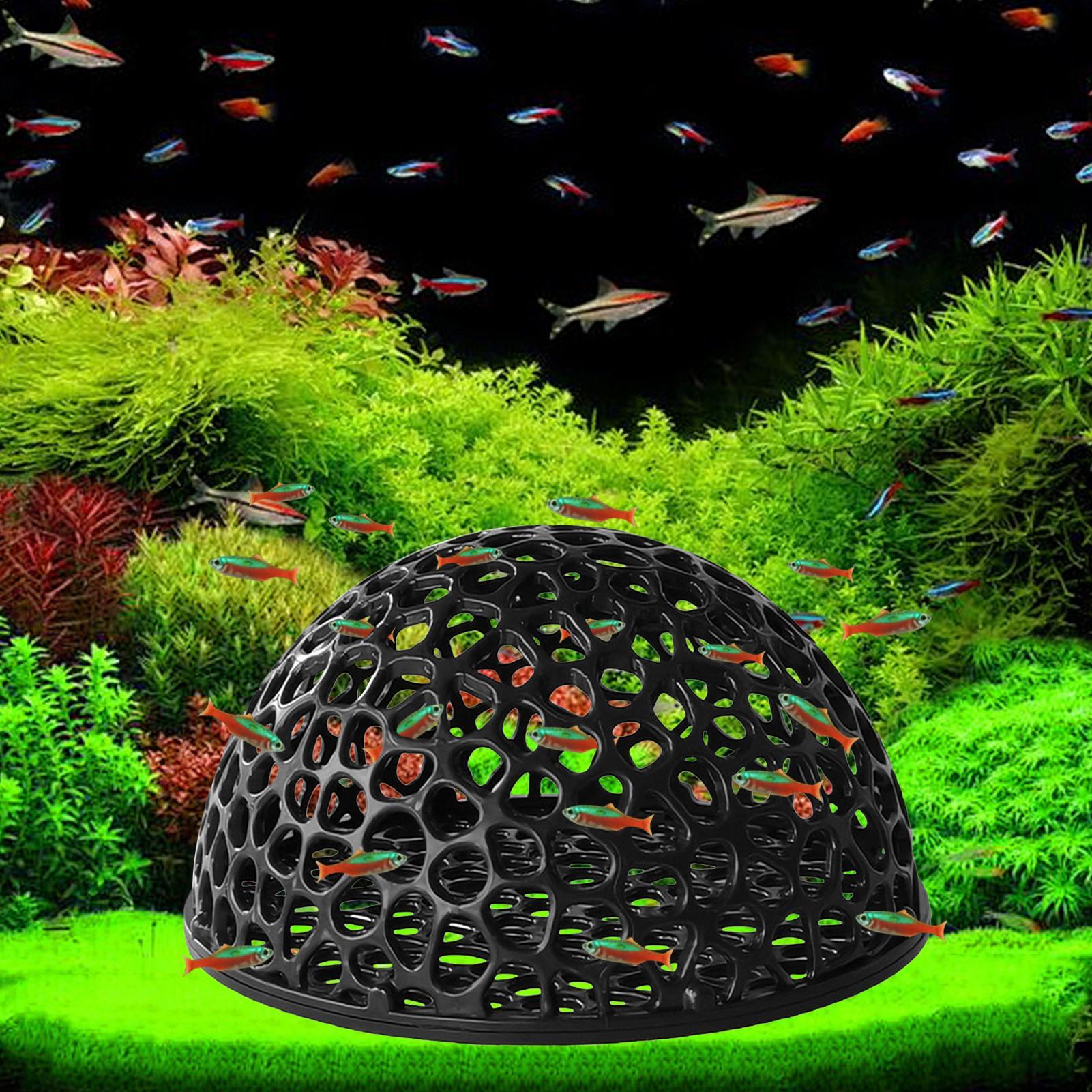 Home Decor Habitat - ที่ซ่อนตัวสำหรับกุ้ง ที่พักเพาะพันธุ์กุ้ง ที่ซ่อนตัวสำหรับปลาขนาดเล็ก ถ้ำสำหรับซ่อนตัว อุปกรณ์ตกแต่งตู้ปลา ที่พักสำหรับปลาเบต้า