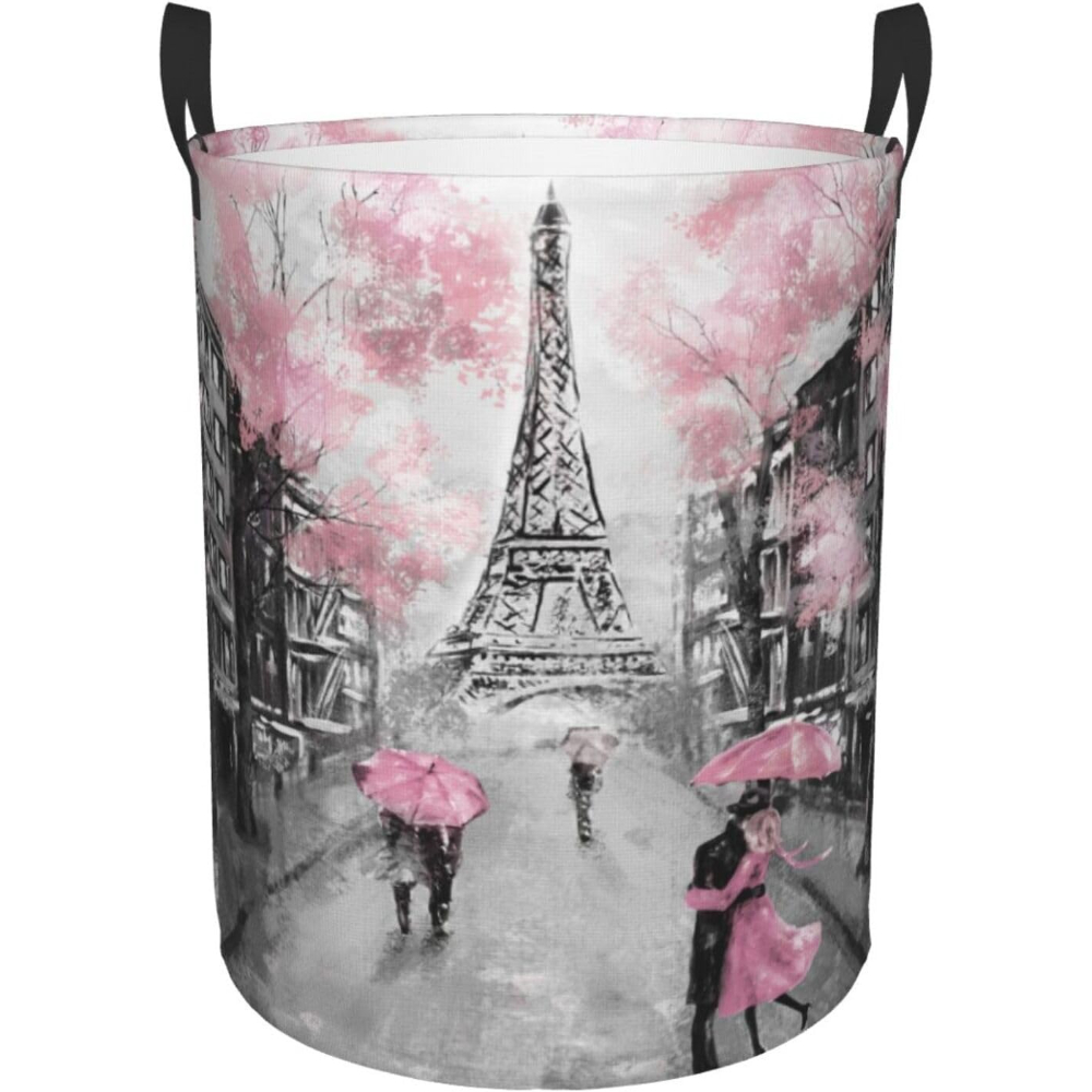 Home Decor Hampers - ตะกร้าซักผ้าขนาดใหญ่ตกแต่งบ้าน Paris EIFFEL Tower ซักรีด Hamper