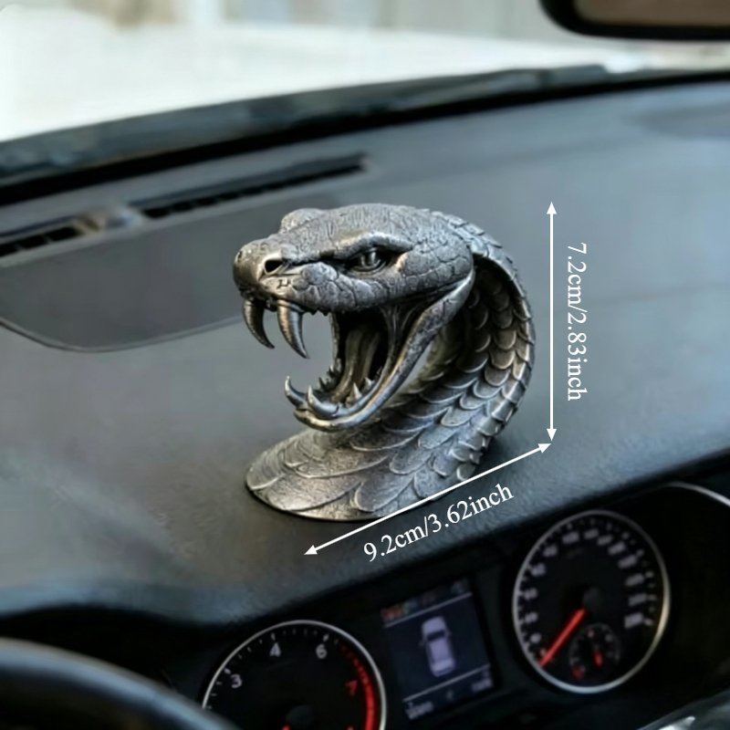 Home Decor Habitat - ประติมากรรมหัวกะโหลกงูเห่า ของตกแต่งบ้าน ของขวัญ ของตกแต่งตู้เลี้ยงสัตว์เลื้อยคลาน ของตกแต่งภูมิทัศน์ อุปกรณ์เสริม