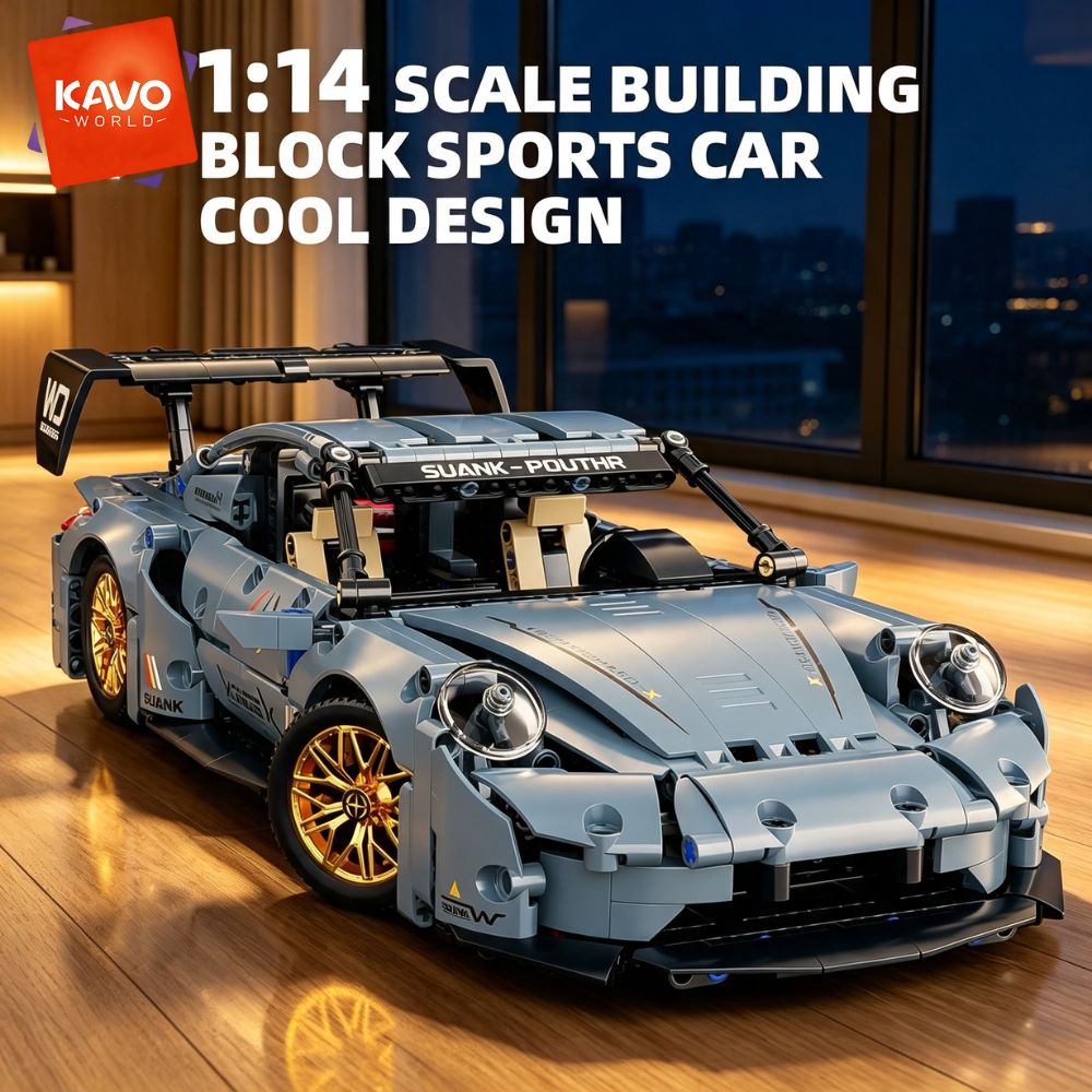 Home Decor On Wheels - KAVOWORLD ชุดตัวต่อของเล่นสุดเจ๋ง 973 ชิ้น รถสปอร์ต Lowrider