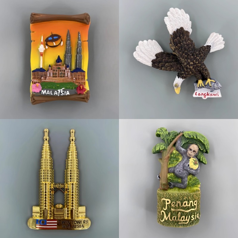 Home Decor Kuala Lumpur - สติกเกอร์ติดตู้เย็นลายแม่เหล็กตู้เย็นของนักท่องเที่ยวมาเลเซีย langkuala Lumpur การตกแต่งบ้าน gfits คริสต์มาส
