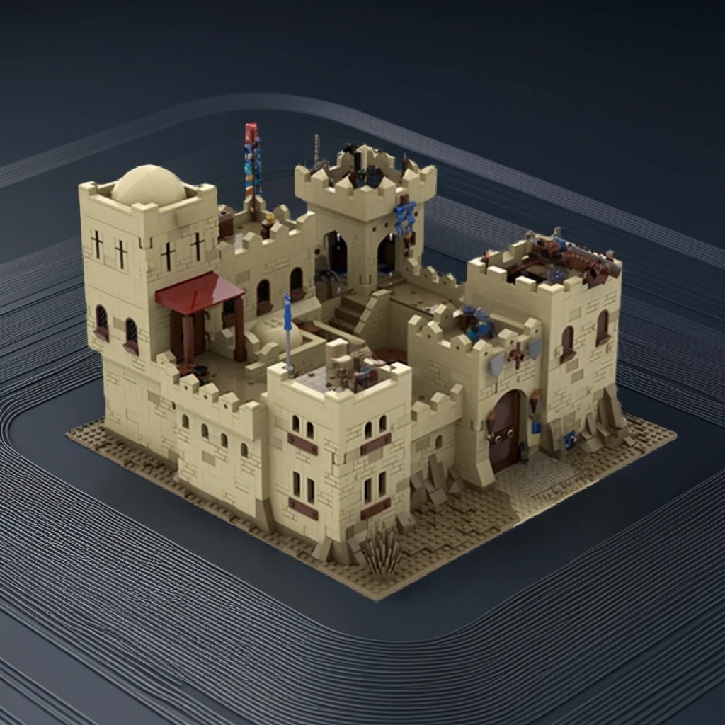 Home Decor Medieval - ตัวต่อโมเดลปราสาททะเลทรายแบล็คฟอลคอน 4092 ชิ้น ของตกแต่งบ้าน ของประดับโต๊ะ ของตกแต่งชั้นวางของ