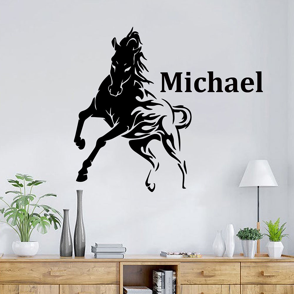 1PC Creative Horse Personalize - Home Decor Wall Stickers บทวิจารณ์และราคา