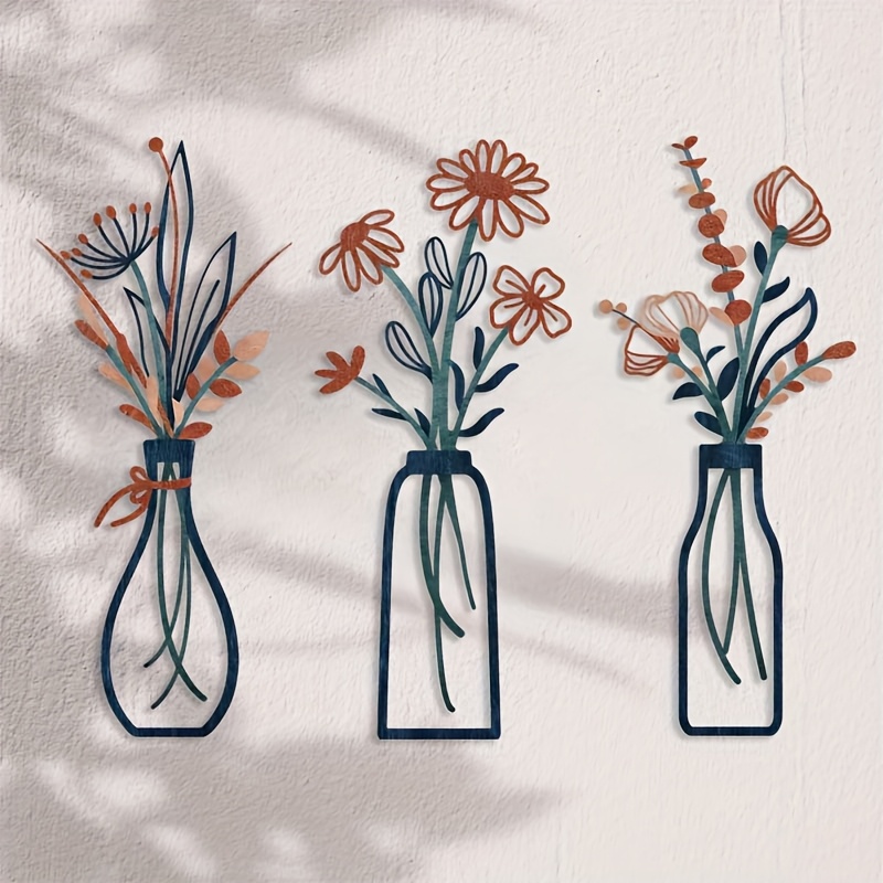 ประติมากรรมติดผนังลายดอกไม้ขนา - Home Decor Event บทวิจารณ์และราคา