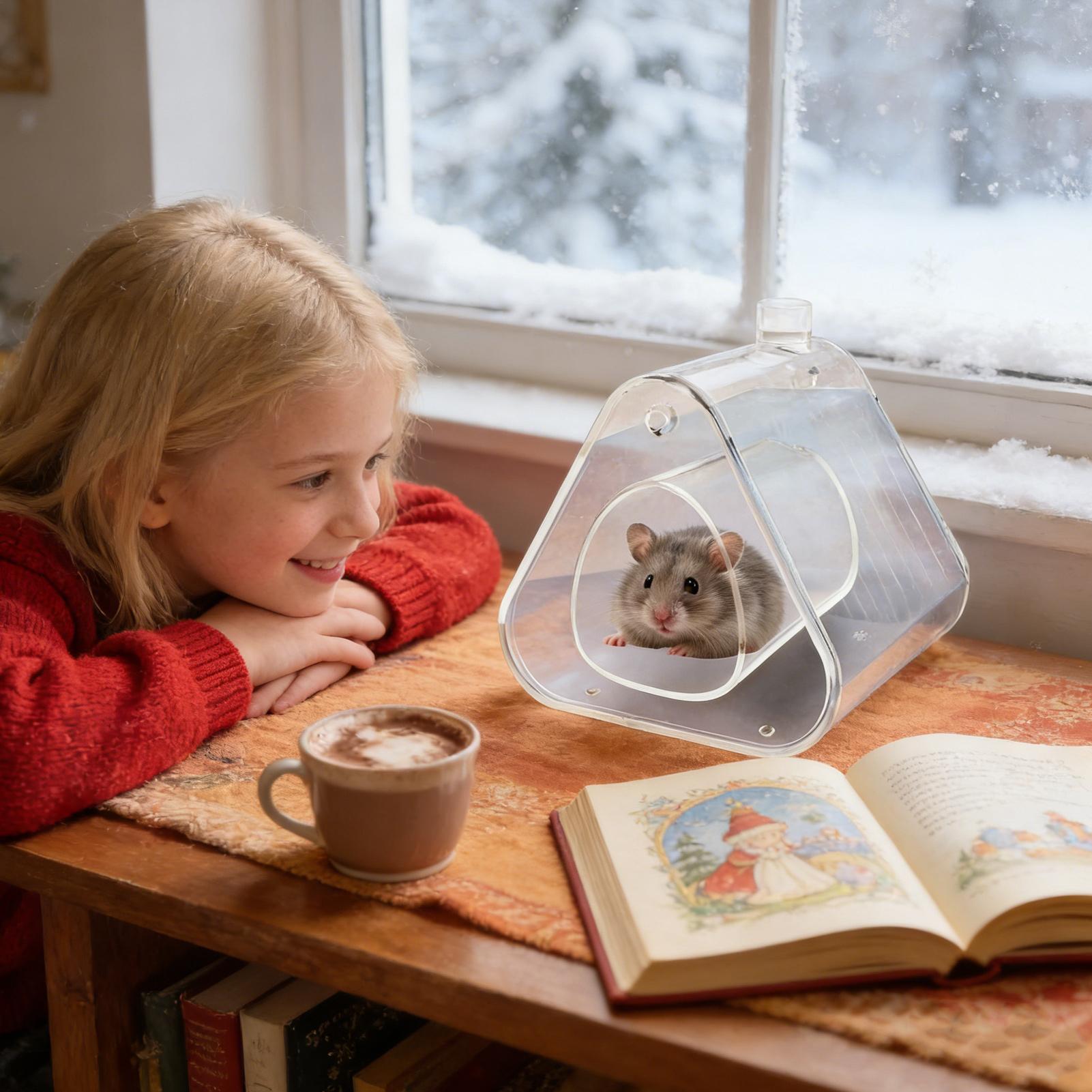 บ้านแฮมสเตอร์แบบใส ระบายความร้ - Home Decor Habitat บทวิจารณ์และราคา