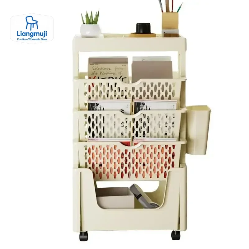 ชั้นวางหนังสือแบบเคลื่อนย้ายได - Home Decor On Wheels บทวิจารณ์และราคา