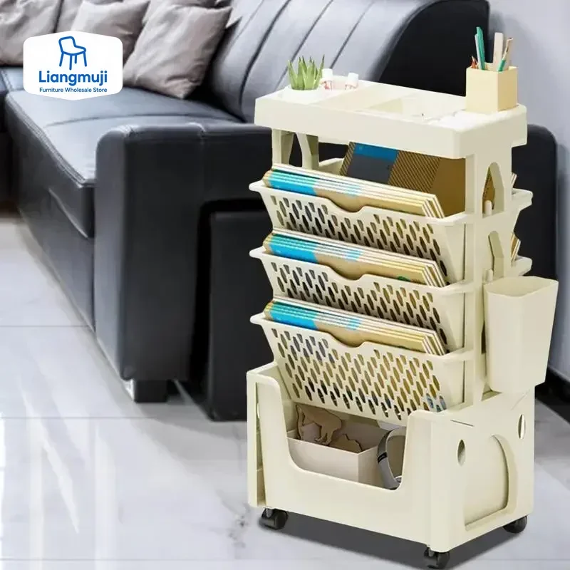ชั้นวางหนังสือแบบเคลื่อนย้ายได - Home Decor On Wheels บทวิจารณ์และราคา