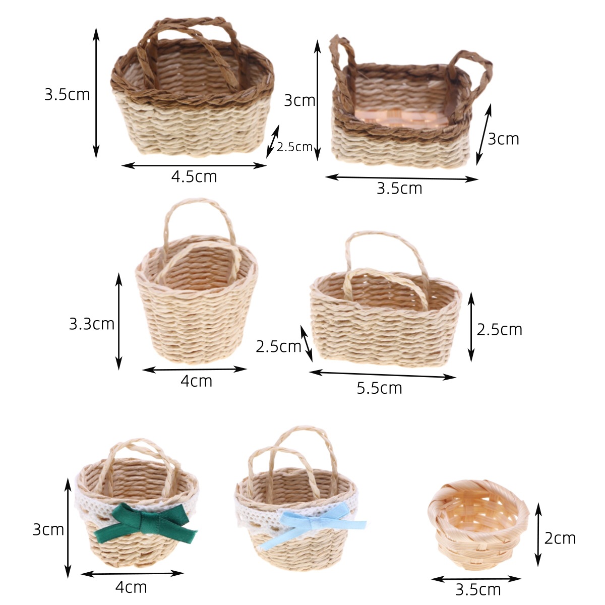 1 PC ตุ๊กตา Handทอ Lafite หญ้า - Rattan Plant Basket บทวิจารณ์และราคา