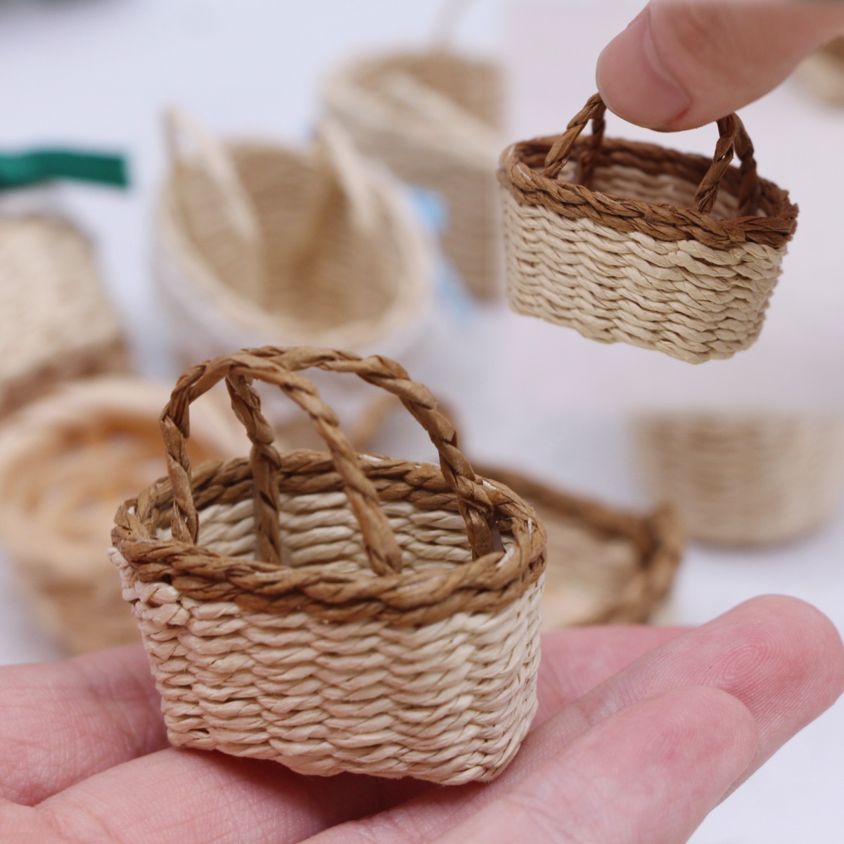 1 PC ตุ๊กตา Handทอ Lafite หญ้า - Rattan Plant Basket บทวิจารณ์และราคา