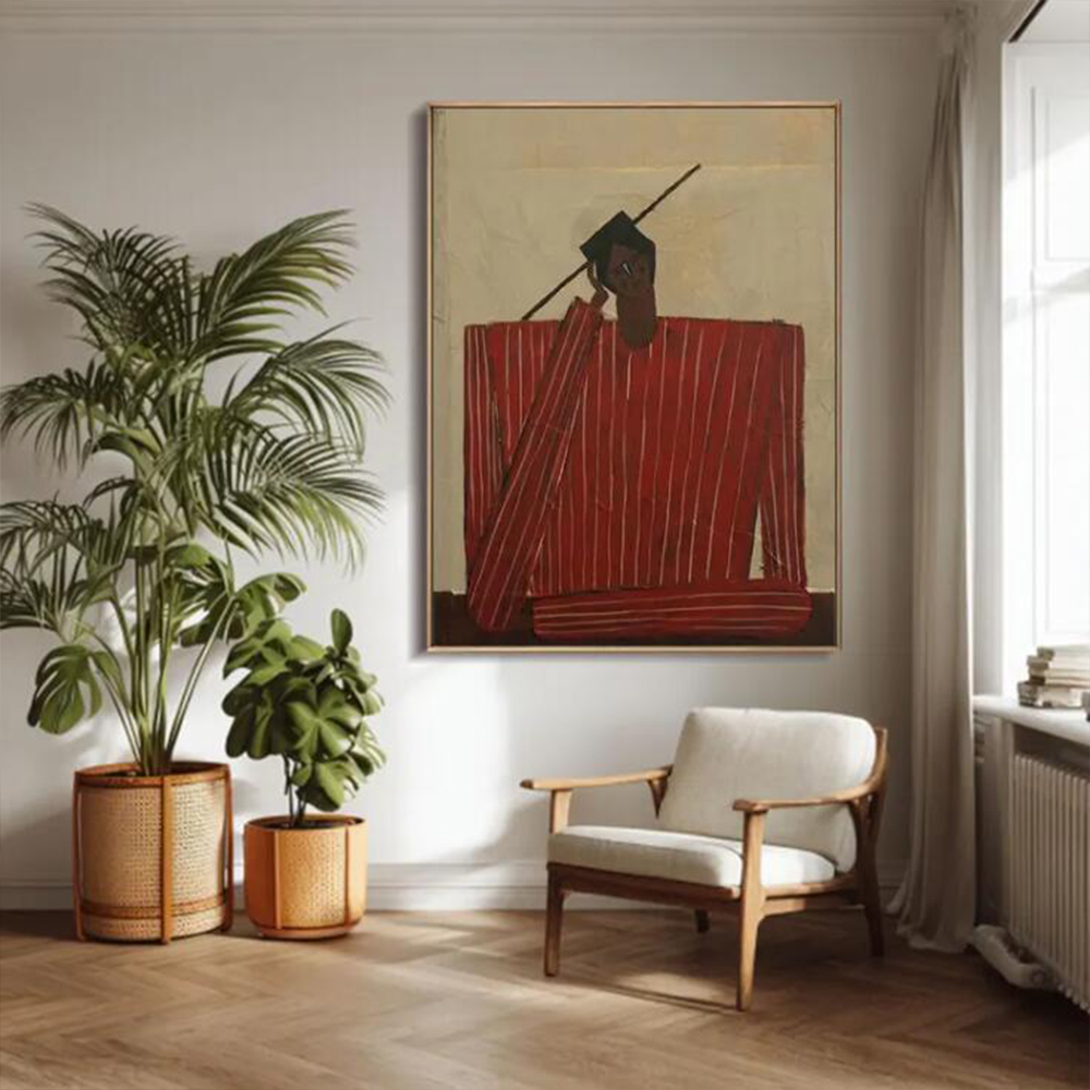ภาพวาดสีน้ำมันนามธรรมทำมือ 100 - Home Decor Medieval บทวิจารณ์และราคา