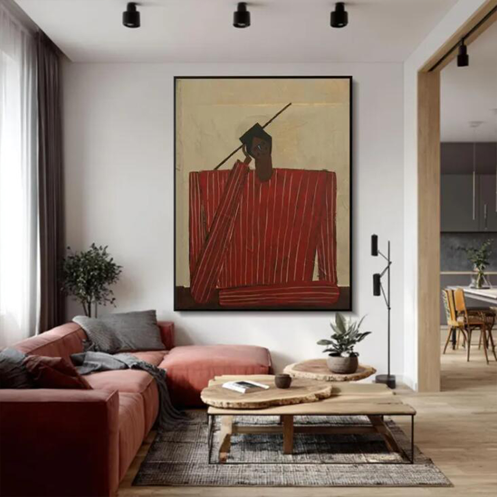 ภาพวาดสีน้ำมันนามธรรมทำมือ 100 - Home Decor Medieval บทวิจารณ์และราคา