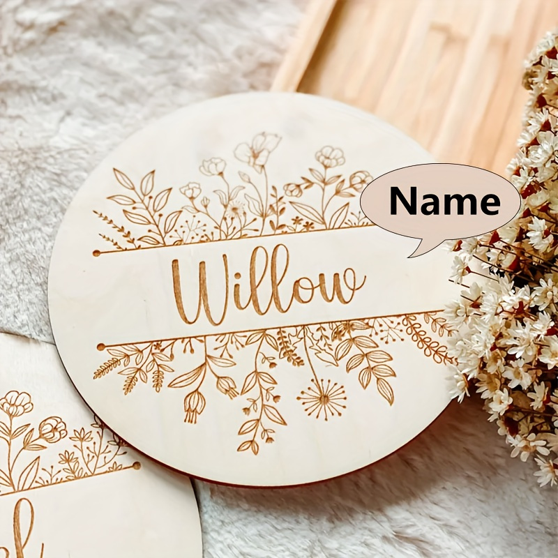 ป้ายชื่อสลักลายดอกไม้แบบส่วนตั - Home Decor Product บทวิจารณ์และราคา