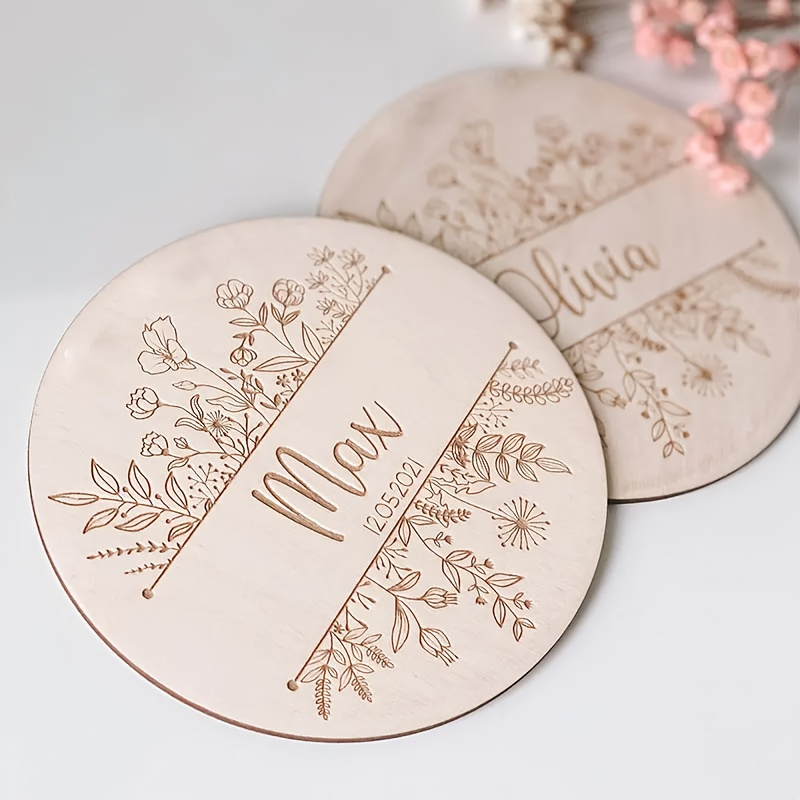 ป้ายชื่อสลักลายดอกไม้แบบส่วนตั - Home Decor Product บทวิจารณ์และราคา