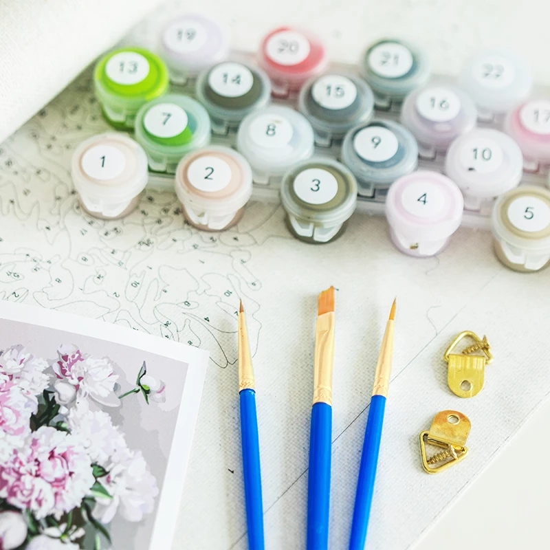 SDOYUNO สีอะคริลิคตามตัวเลข ภา - Home Decor On Wheels บทวิจารณ์และราคา