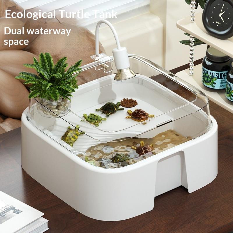 ตู้เลี้ยงเต่าแบบโปร่งใสพร้อมแท - Home Decor Habitat บทวิจารณ์และราคา
