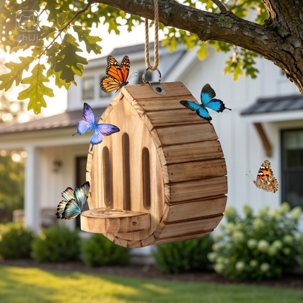 บ้านผึ้งไม้ตกแต่งสวน รูปทรงบ้า - Home Decor Habitat บทวิจารณ์และราคา