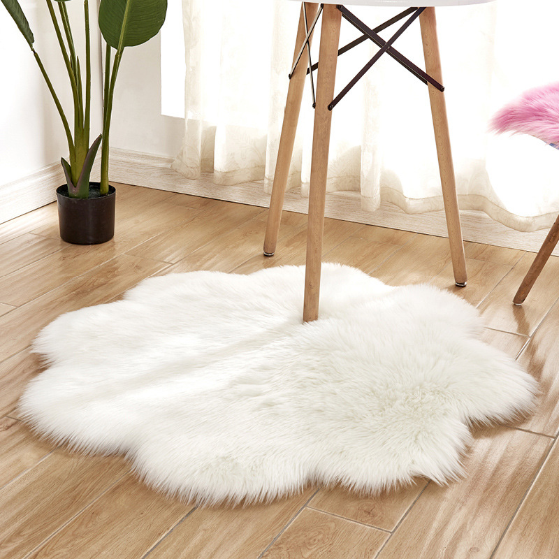 Plum Blossom รูปร่างนุ่ม Faux  - Cowhide Rug Faux บทวิจารณ์และราคา