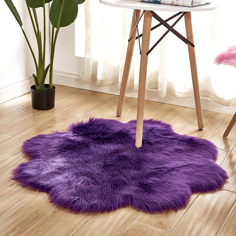 Plum Blossom รูปร่างนุ่ม Faux  - Cowhide Rug Faux บทวิจารณ์และราคา