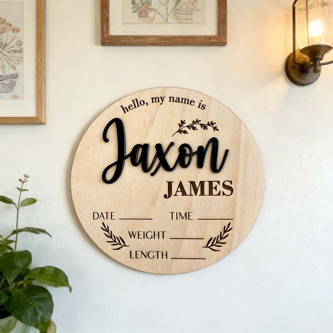 ป้ายประกาศข่าวดีสำหรับเด็ก 1 ช - Home Decor Product บทวิจารณ์และราคา