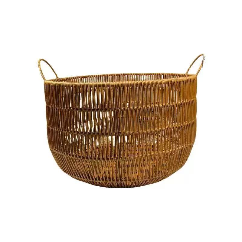 ตะกร้าเก็บของสานลายหวายทำมือ | - Rattan Plant Basket บทวิจารณ์และราคา