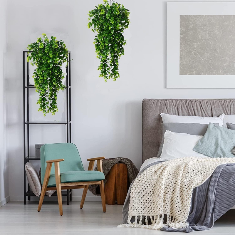 1 ชิ้นประดิษฐ์ 5 ส้อมหวายยูคาล - Rattan Plant Basket บทวิจารณ์และราคา