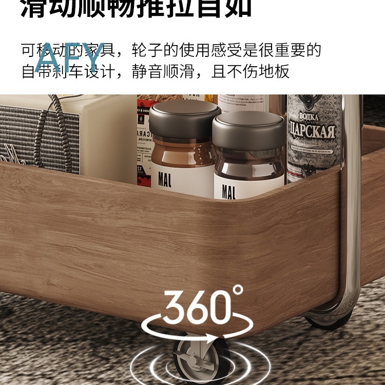 โต๊ะข้างโซฟาแบบวินเทจมีล้อเลื่ - Home Decor On Wheels บทวิจารณ์และราคา