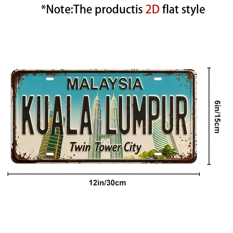 ป้ายโลหะตกแต่งสไตล์วินเทจ 2 มิ - Home Decor Kuala Lumpur บทวิจารณ์และราคา