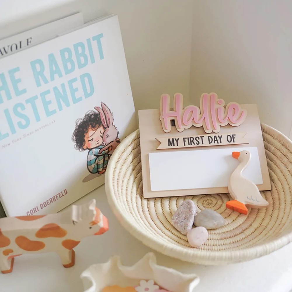 ป้ายชื่อไม้สำหรับวันแรกและวันส - Home Decor Product บทวิจารณ์และราคา