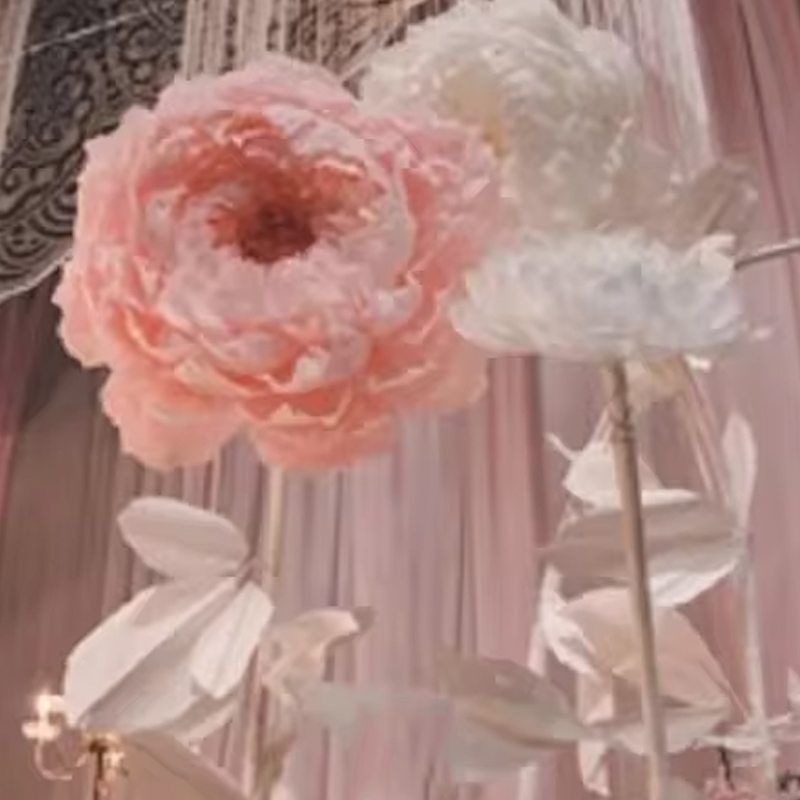 ดอกโบตั๋นกระดาษทำด้วยมือสำหรับ - Home Decor Event บทวิจารณ์และราคา