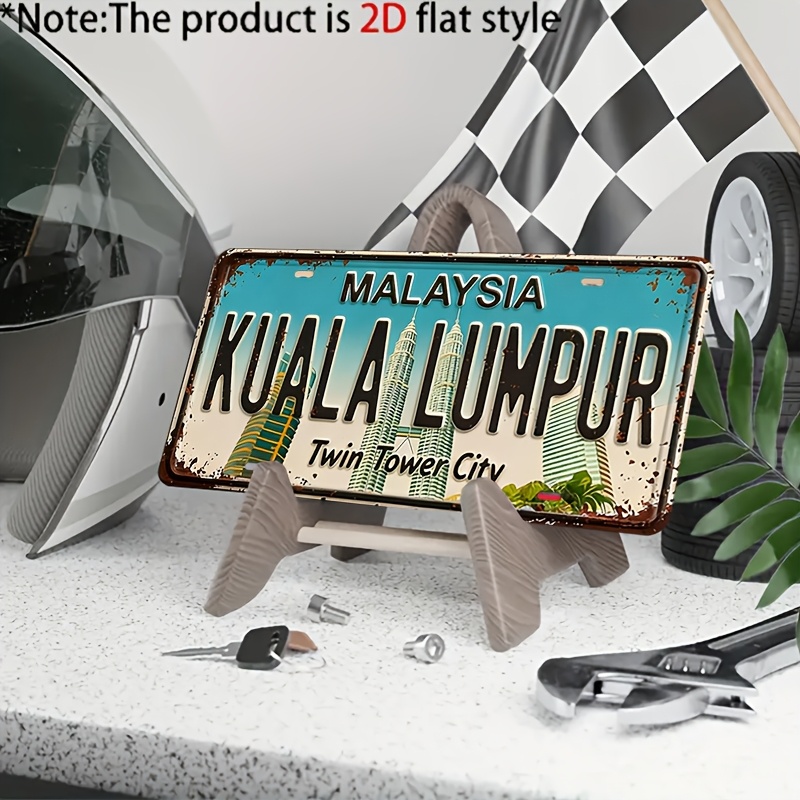 ป้ายทะเบียนโลหะแบบ 2 มิติ ลายว - Home Decor Kuala Lumpur บทวิจารณ์และราคา