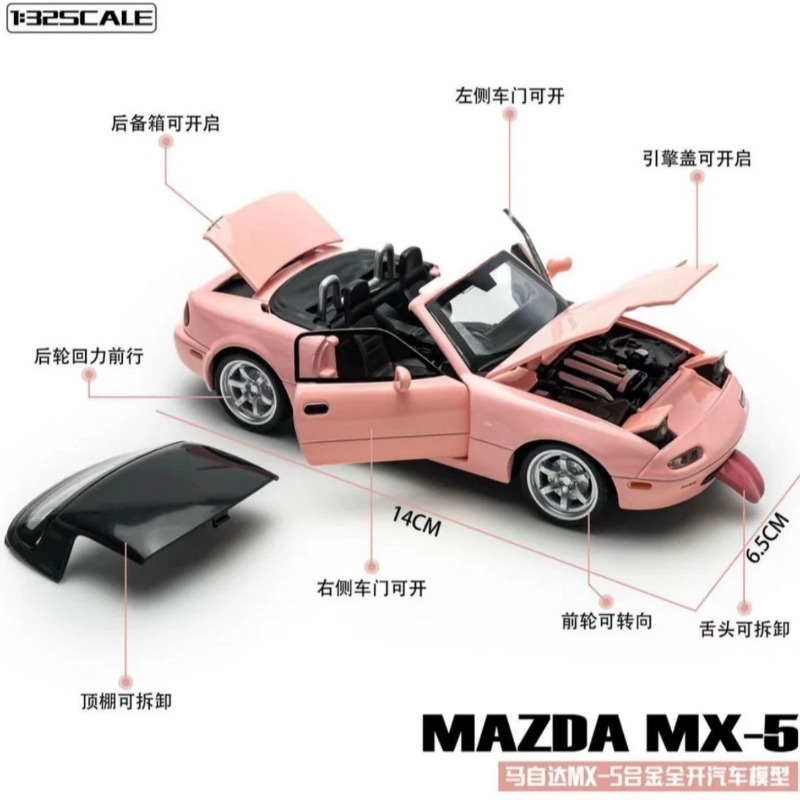โมเดลรถเปิดประทุนมาสด้า MX-5 ข - Home Decor Collection บทวิจารณ์และราคา