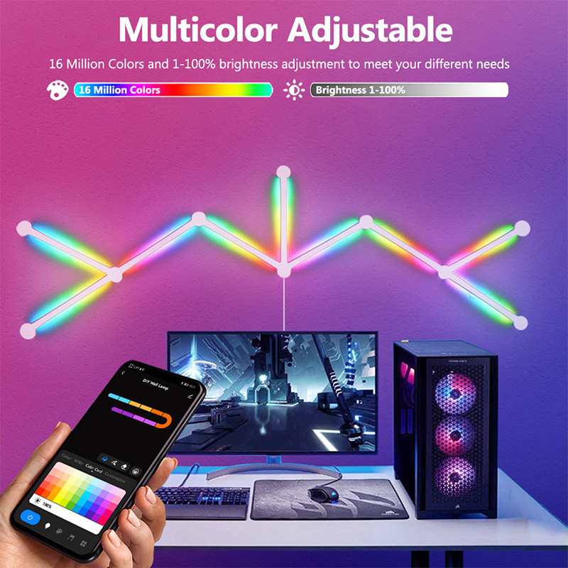 โคมไฟติดผนัง RGB อัจฉริยะ, ไฟ  - Home Decor Tv บทวิจารณ์และราคา
