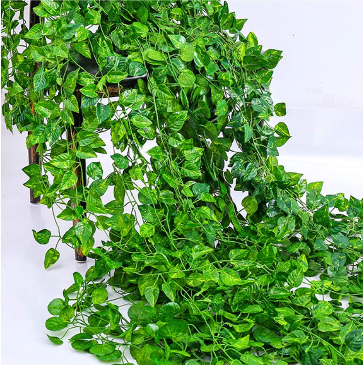 100/2M สีเขียวประดิษฐ์ Ivy Vin - Rattan Plant Basket บทวิจารณ์และราคา