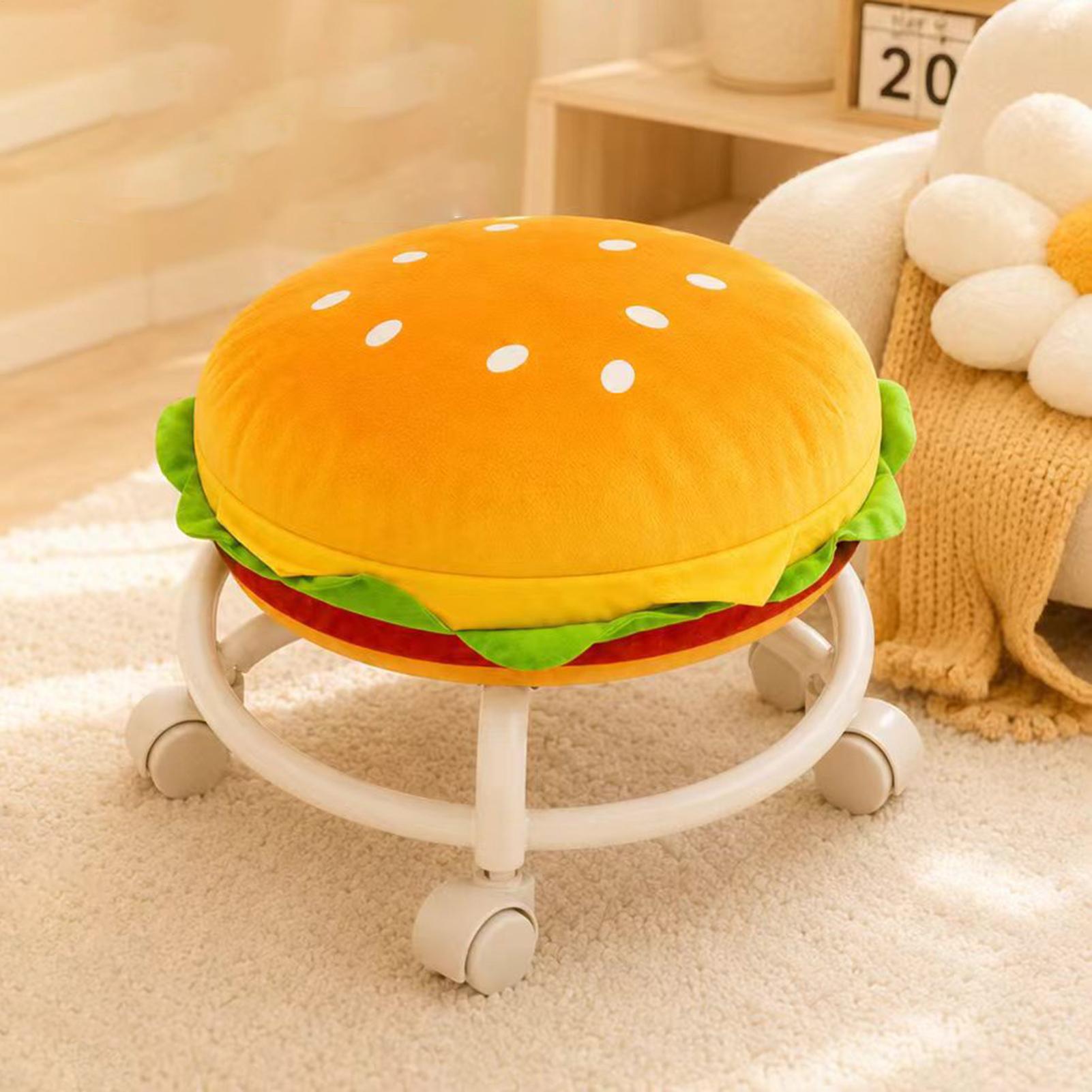 เก้าอี้สตูลมีล้อ รูปทรงแฮมเบอร - Home Decor On Wheels บทวิจารณ์และราคา