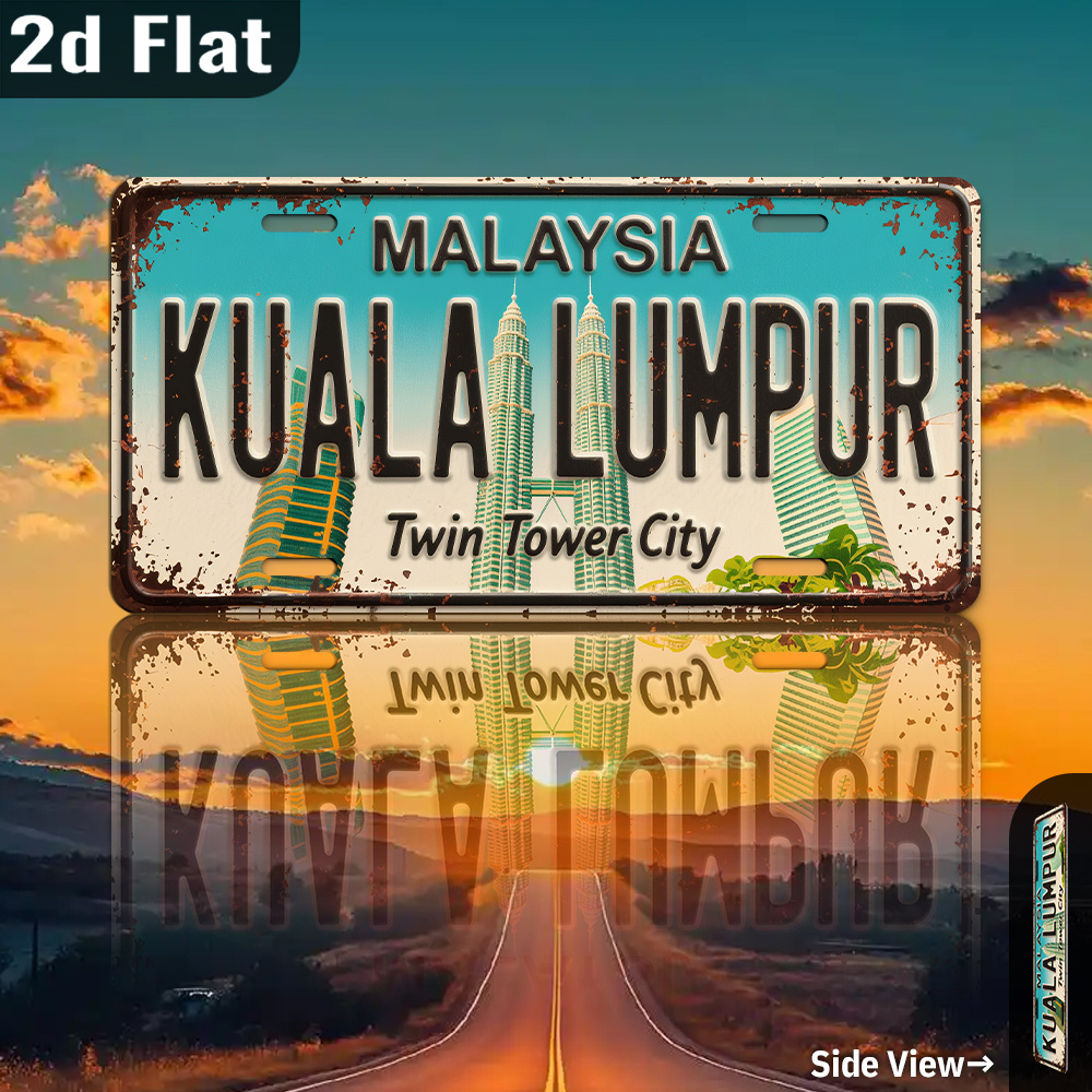ป้ายโลหะรูปตึกคู่แฝด คัวลาลัมเ - Home Decor Kuala Lumpur บทวิจารณ์และราคา