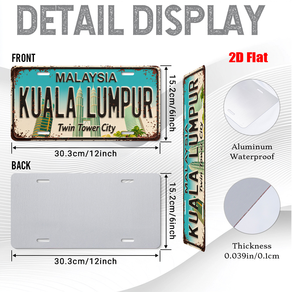 ป้ายโลหะรูปตึกคู่แฝด คัวลาลัมเ - Home Decor Kuala Lumpur บทวิจารณ์และราคา