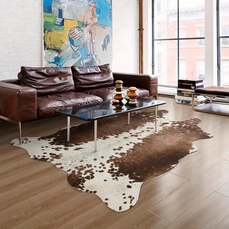 พรมหนังวัวเทียมลดราคาพิเศษจาก  - Cowhide Rug Faux บทวิจารณ์และราคา