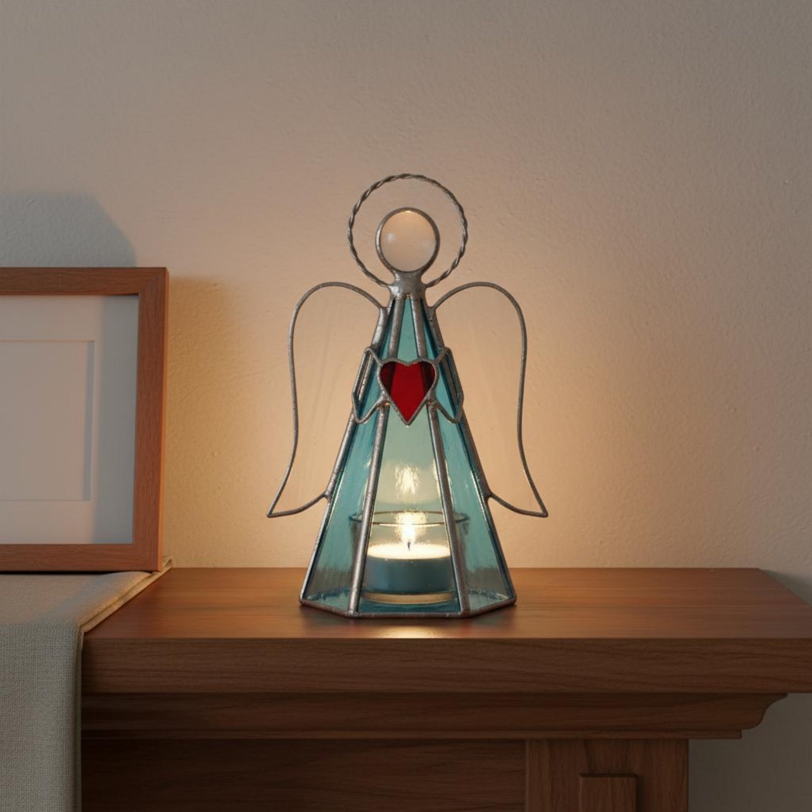 เชิงเทียนกระจกสี งานแฮนด์เมด ร - Home Decor Handmade บทวิจารณ์และราคา