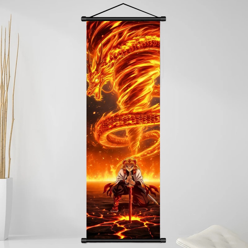 ผ้าพิมพ์ลายอนิเมะ Demon Slayer - Home Decor Product บทวิจารณ์และราคา