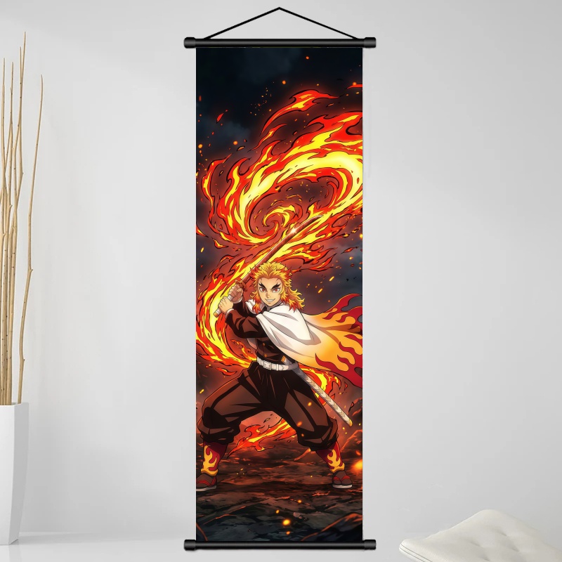ผ้าพิมพ์ลายอนิเมะ Demon Slayer - Home Decor Product บทวิจารณ์และราคา