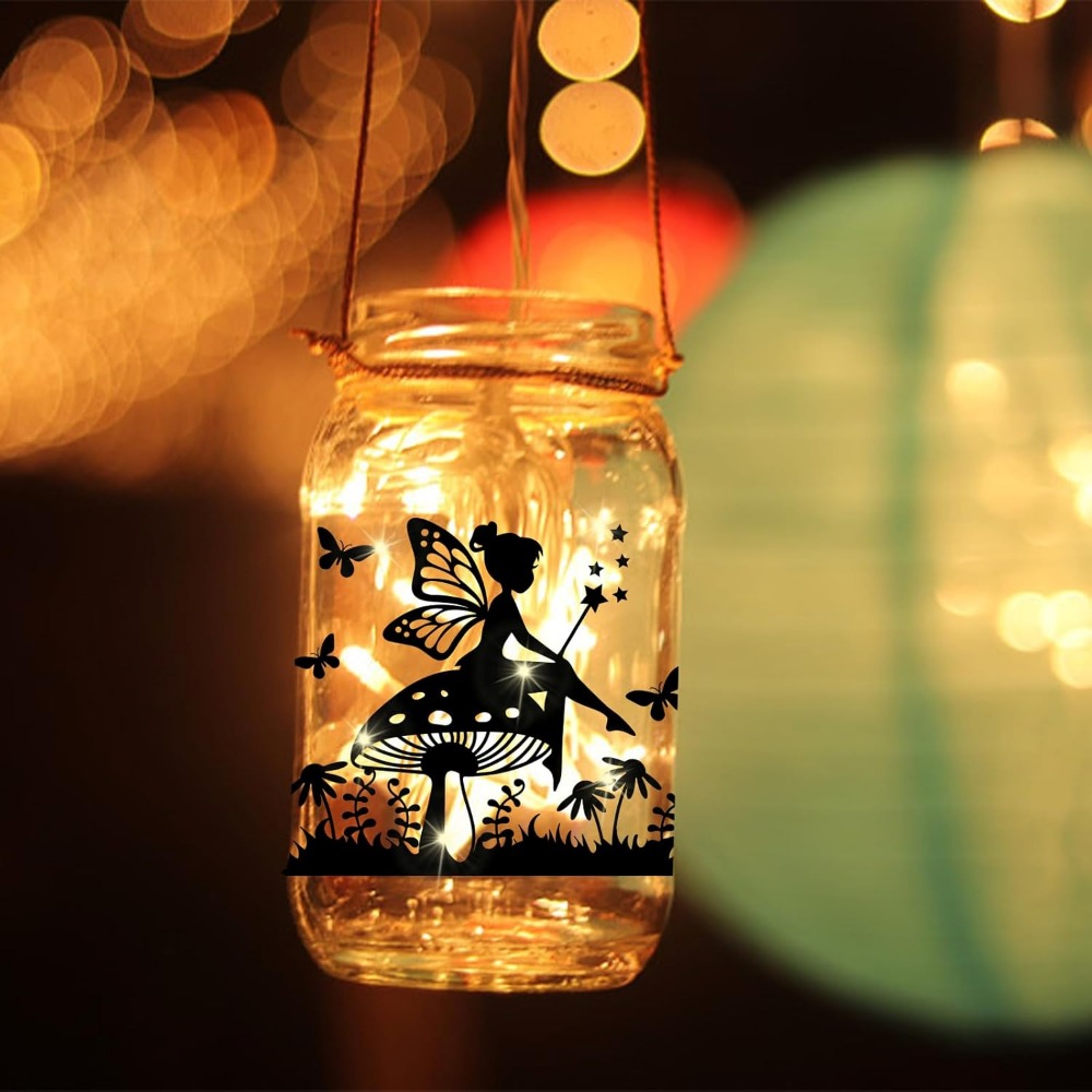Elf Silhouette Jar Cutouts กระ - Home Decor Kit บทวิจารณ์และราคา