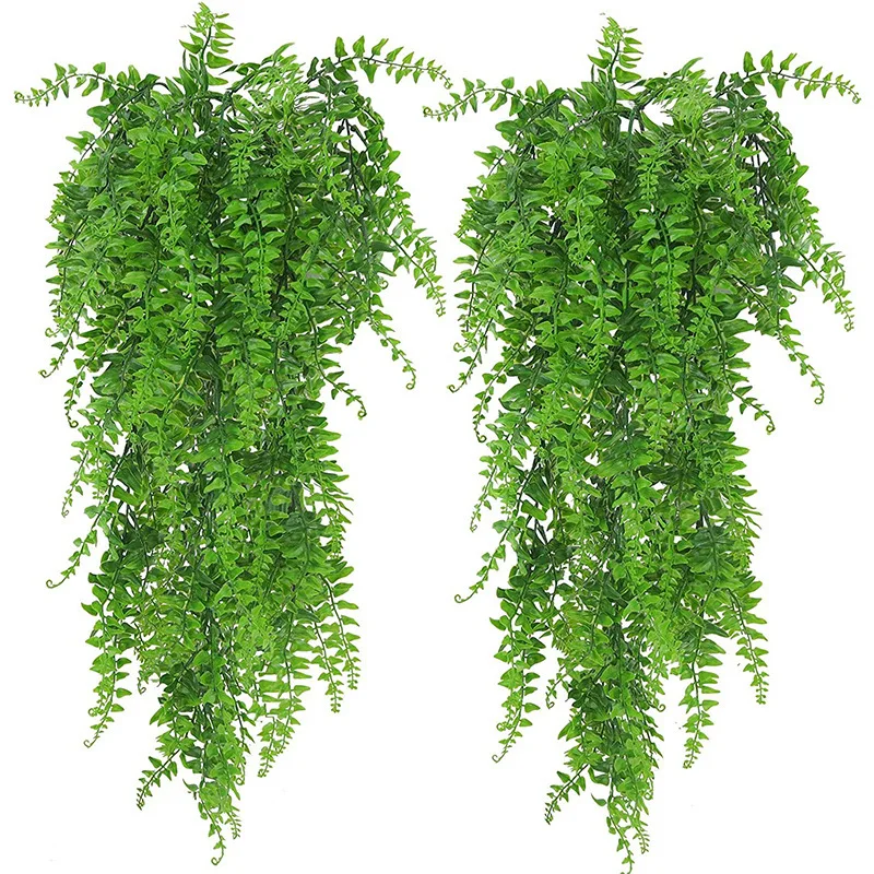 พืชแขวนประดิษฐ์ 32 นิ้วปลอมบอส - Rattan Plant Basket บทวิจารณ์และราคา