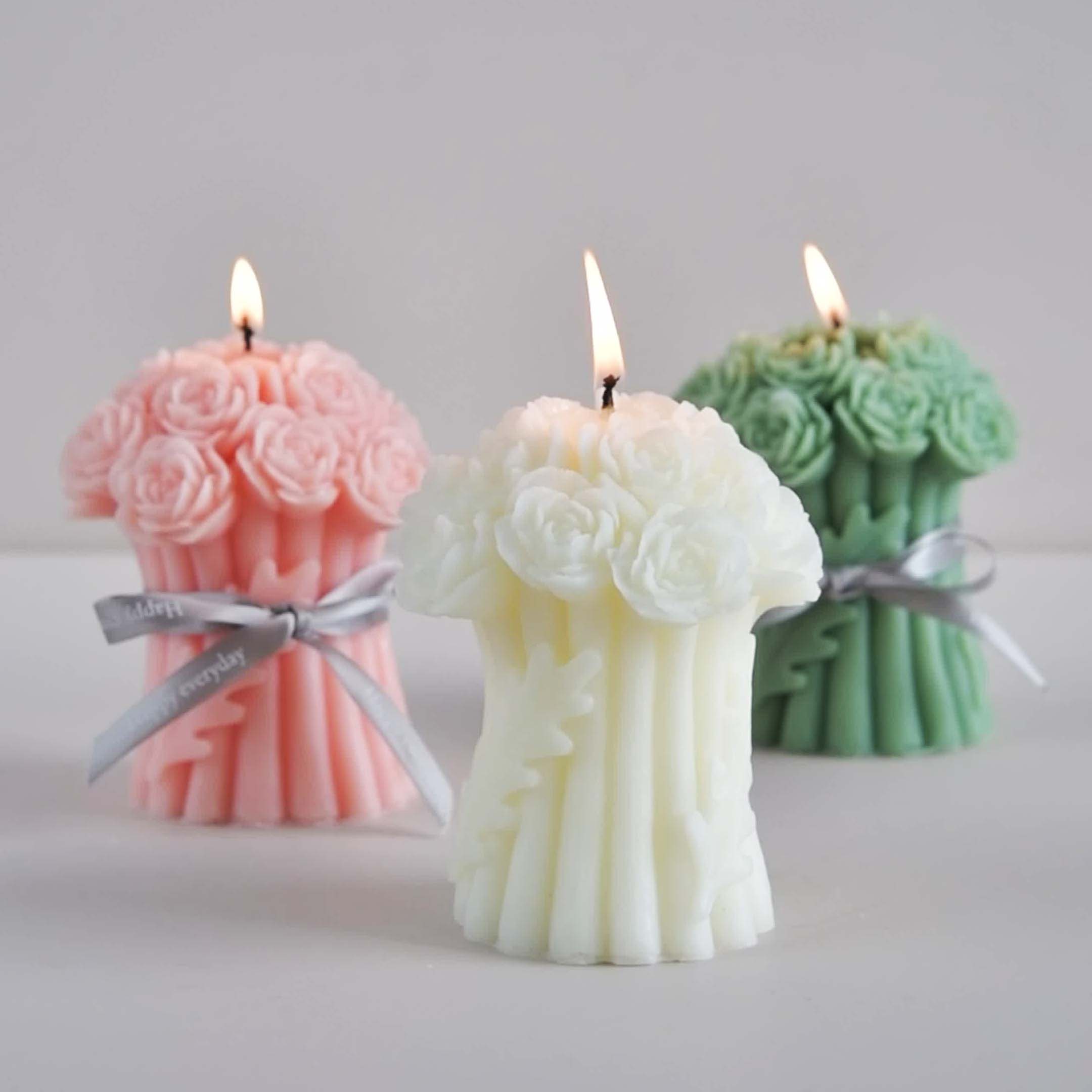 เทียนหอมดอกไม้ประดิษฐ์ทำมือ สำ - Home Decor Handmade บทวิจารณ์และราคา