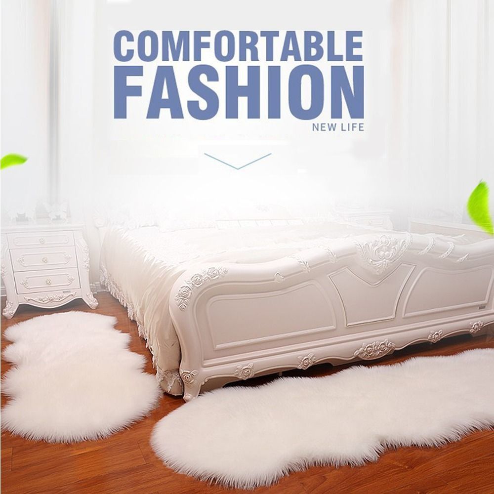 พรมขนแกะเทียม ซักได้ นุ่มฟู ขน - Cowhide Rug Faux บทวิจารณ์และราคา