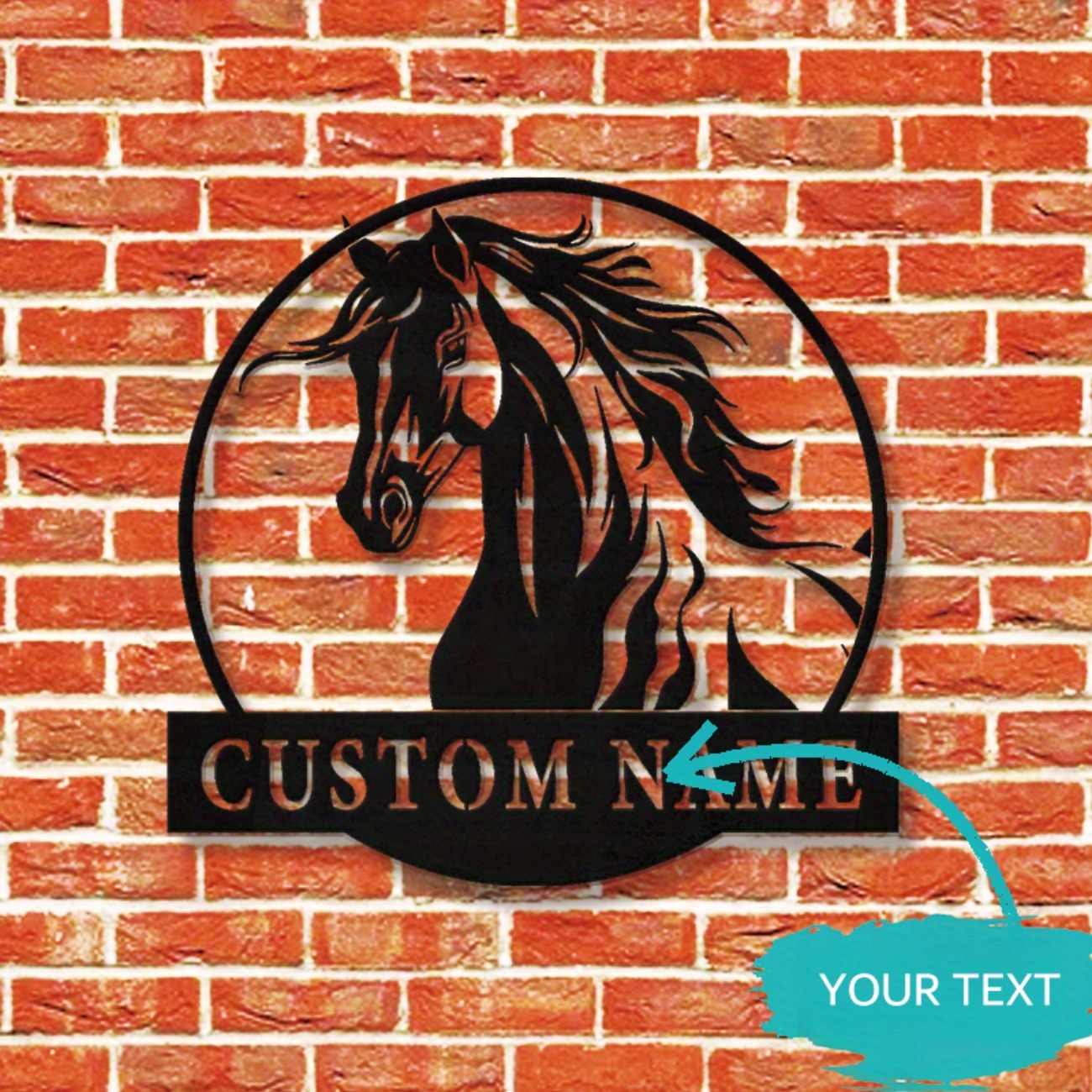งานศิลปะติดผนังรูปม้าโลหะทำมือ - Home Decor Handmade บทวิจารณ์และราคา