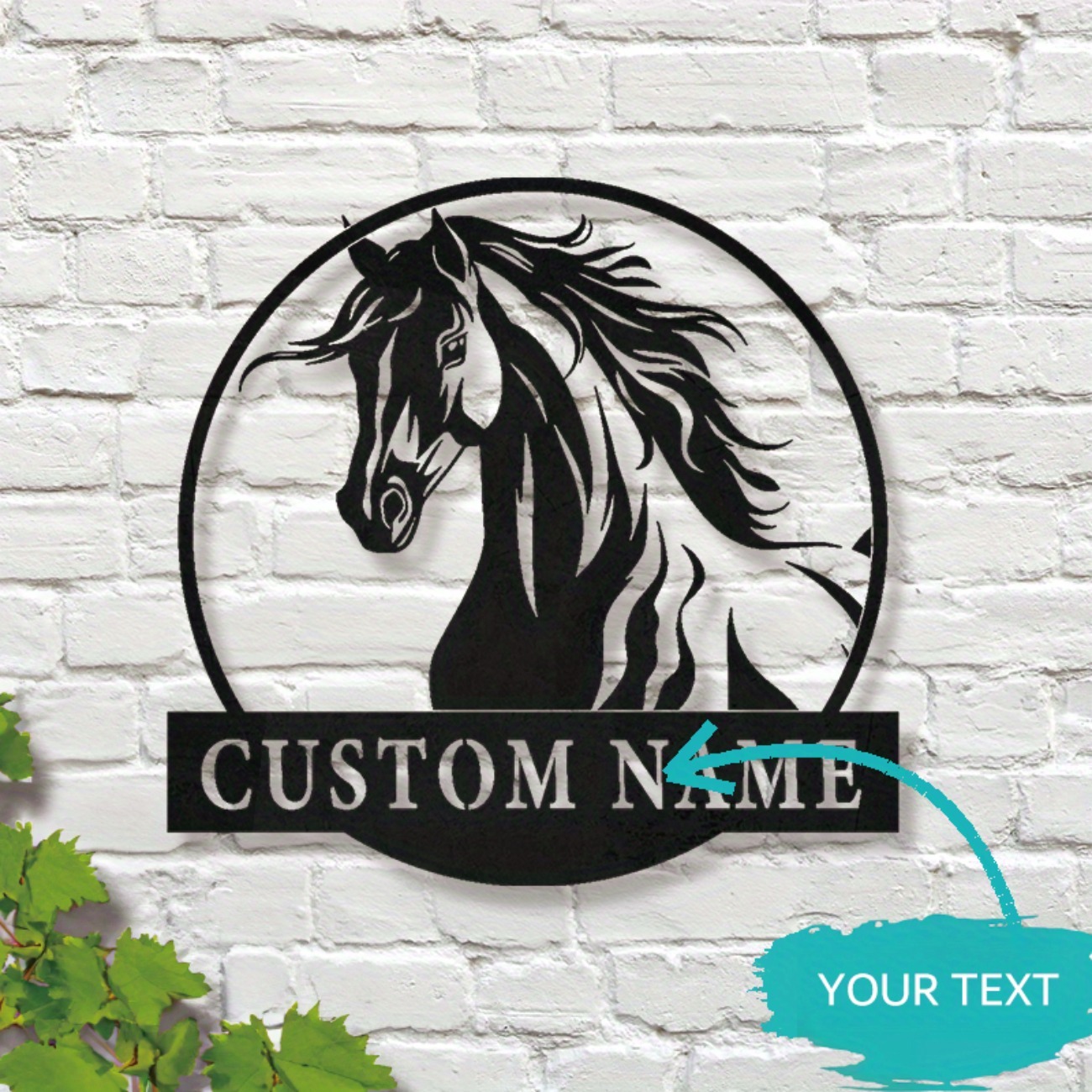 งานศิลปะติดผนังรูปม้าโลหะทำมือ - Home Decor Handmade บทวิจารณ์และราคา