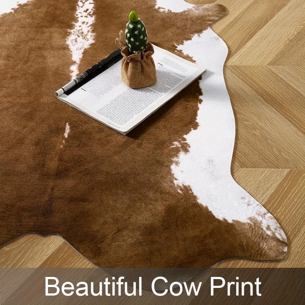 พรมขนสัตว์เทียมสไตล์อเมริกันสำ - Cowhide Rug Faux บทวิจารณ์และราคา